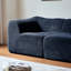 Canapé en tissu de velours 2 places moderne et peu encombrant avec coussins, idéal pour les petits espaces de vie et les bureaux, avec un design doux et compressé-1150210548