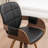 Braiden Swivel Faux Leather Dining Chair-610463322