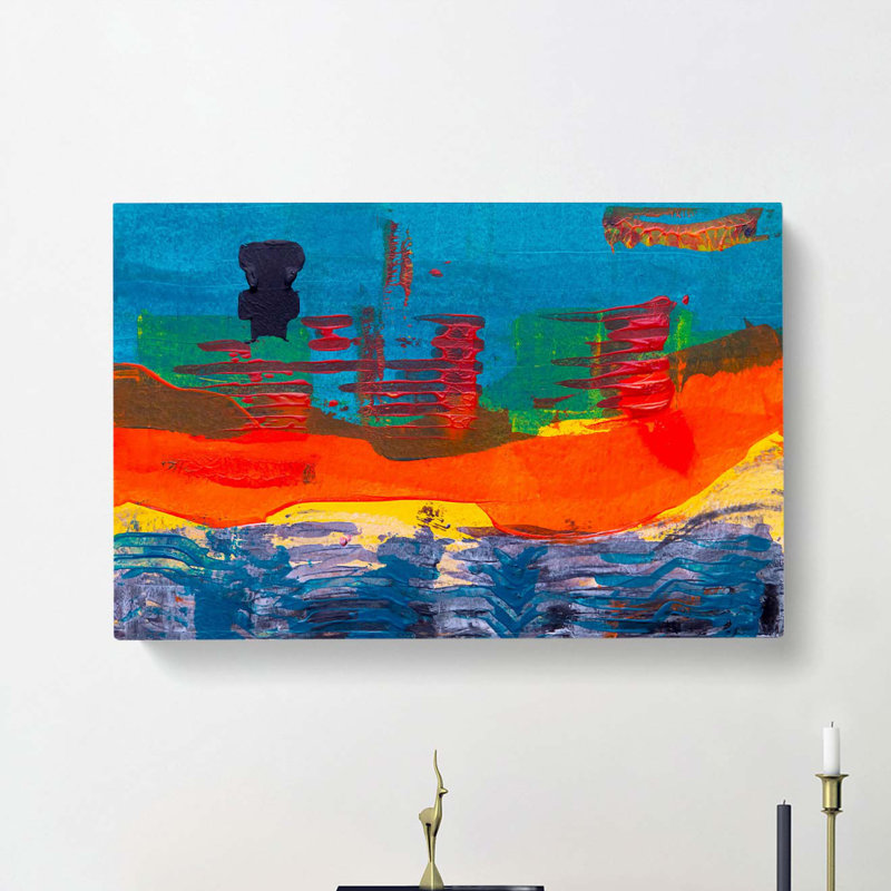 Abstract Art Painting Vol.407 by S.Johnson - Wrapped Canvas, 35cm H x 50cm W x 3cm D
