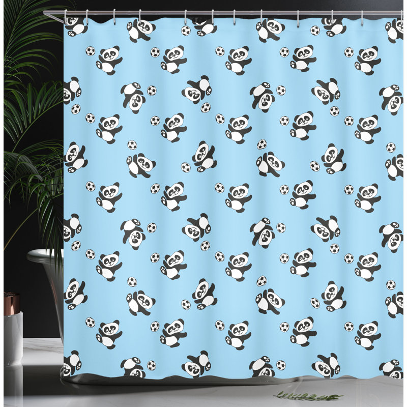 Shower Curtain with Hooks Included, 75"H x 69"W