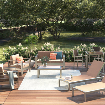 Smartt 10 - Person Patio Conversation Set with Cushions