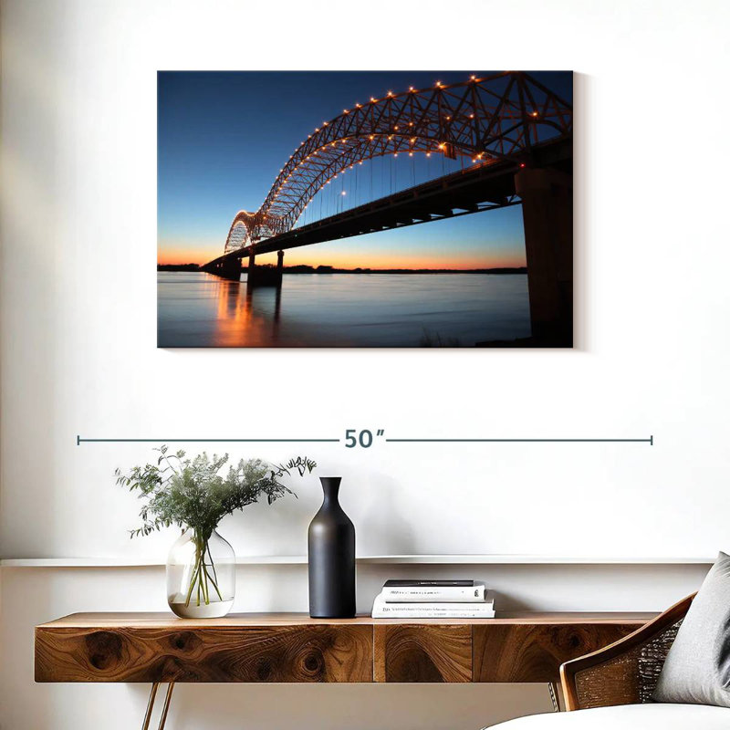 Hernando De Soto Bridge, 24" H x 36" W