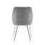 Centanne Fabric Dining Chairs with Chrome Legs-217170675