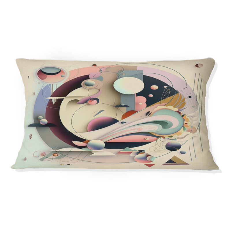 Coussin Pastel Art Deco I - Imprimé géométrique abstrait