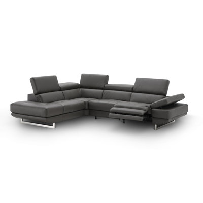 Britne Upholstered Power Reclining L-Shaped Sectional