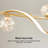 Modern 4-Light Led Linear Kitchen Island Lighting In Gold With Glass Globe Shade Dimmable Pendant Lights -576936280-576936287