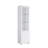 White Display Cabinet With Three Glass Shelves, One Shelves Bottom And A Drawer Metal Glides Modern Style Two Max 10lb Shelf Weight Capacity