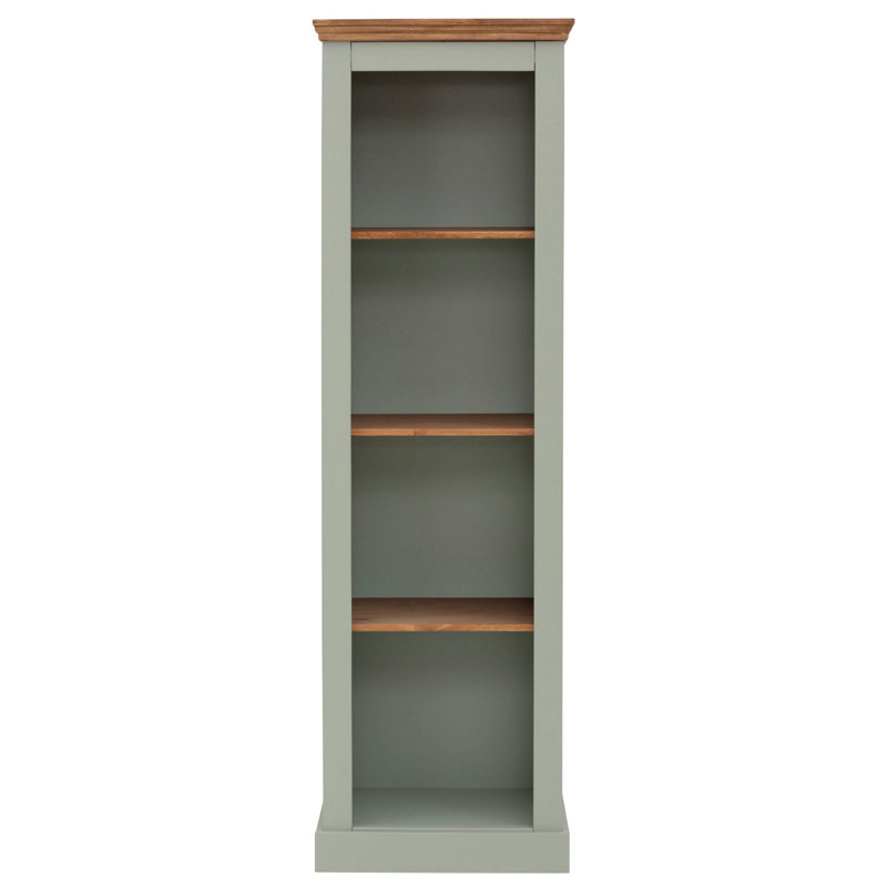 Addy 180cm H x 55cm W Standard Bookcase, Grey