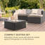 Blumfeldt 5 Seater Rattan Sofa Set