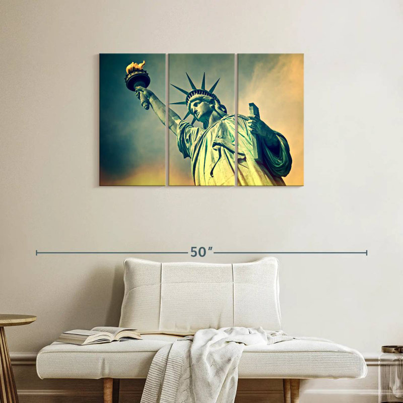 Aime Iconic Liberty Statue, 24" H x 38" W