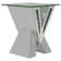 Hetzel 2-Piece Mirrored Coffee And End Table Set Silver