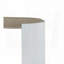Table de canapé bicolore ultrabrillante avec style ovale et rond