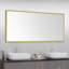 Miroir mural en aluminium brossé-100726149