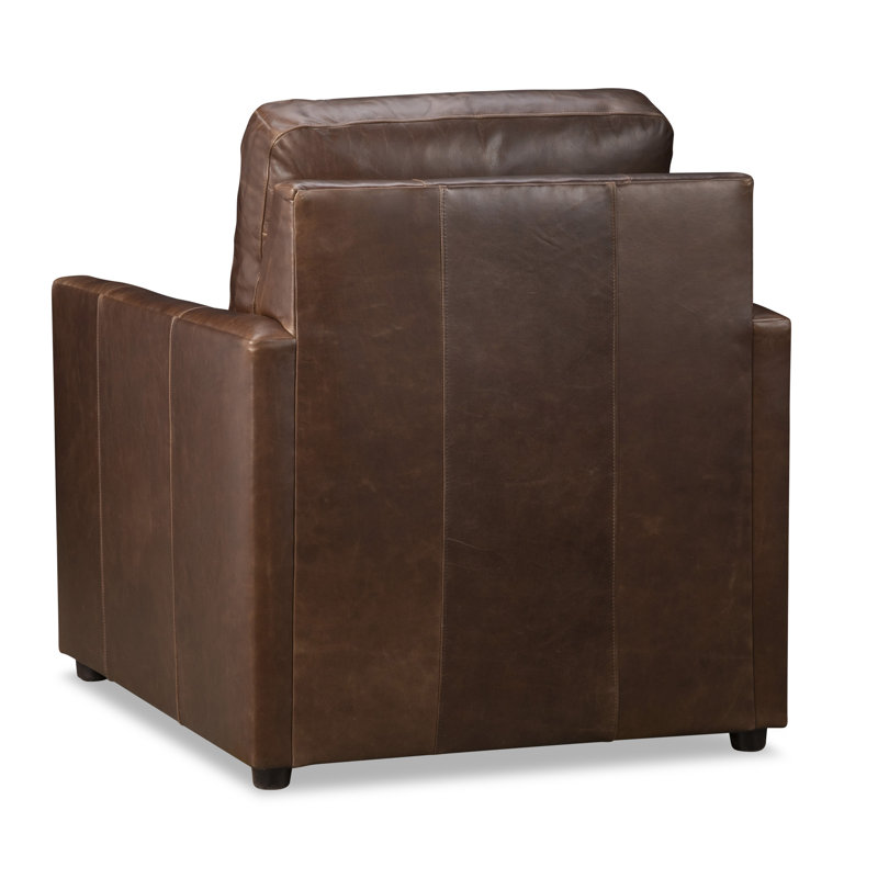 Fauteuil Savannah, Cuir véritable Bistro Rustic