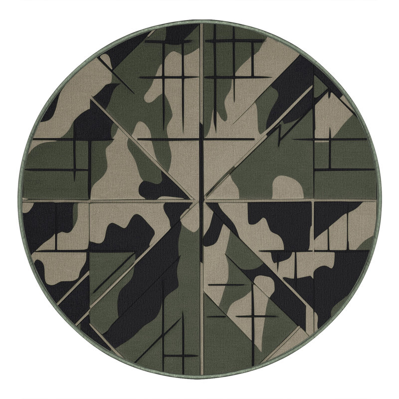 Shadow Flare Rug, Round 8'