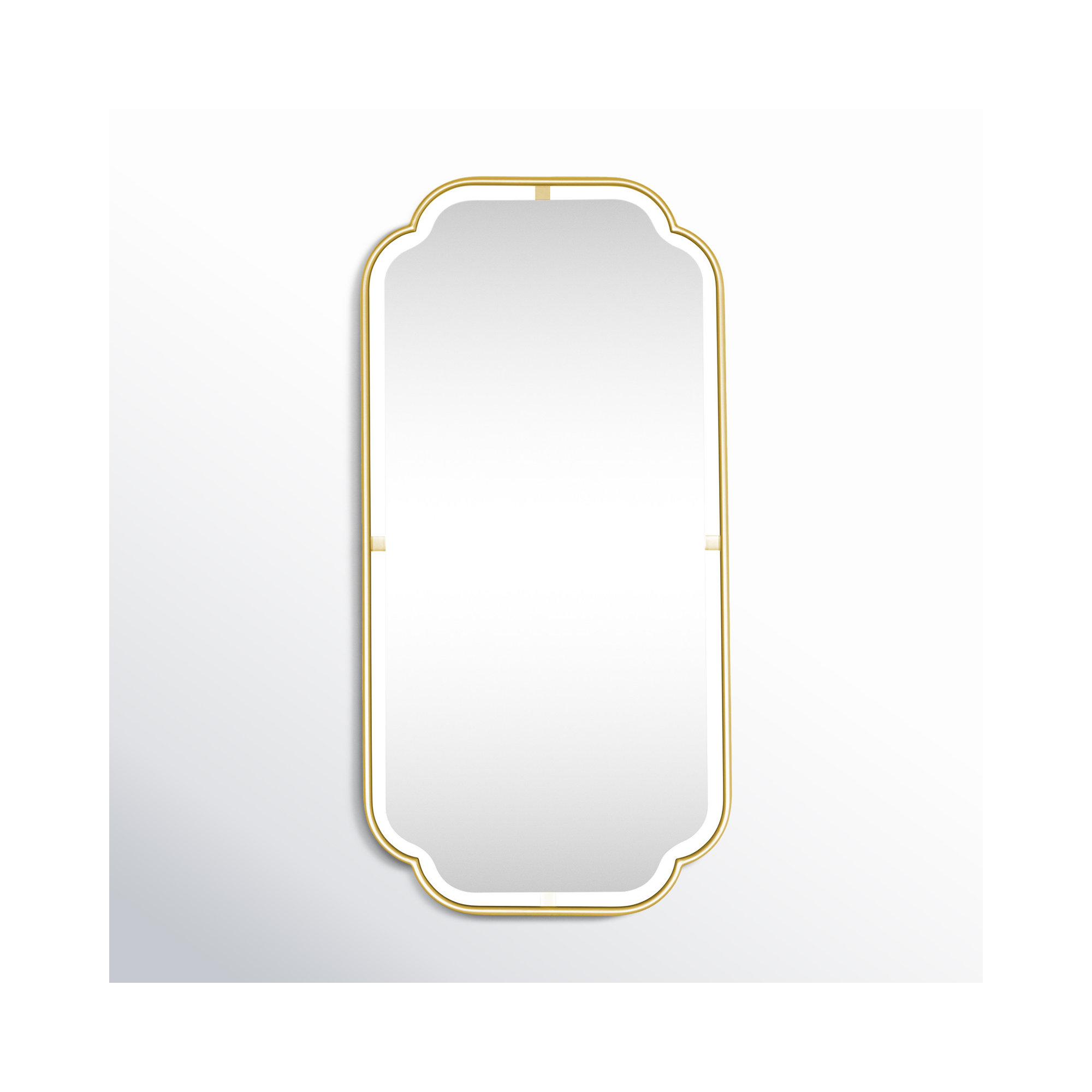 Moors Modern & Contemporary Accent Mirror, 48" H x 24" W, Gold