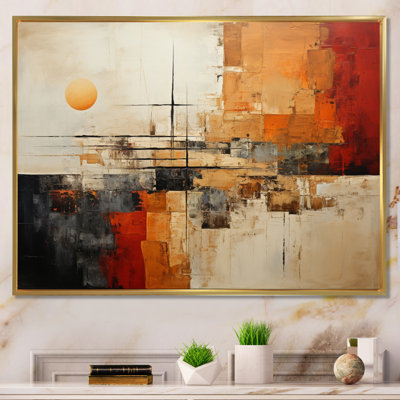 Orange Beige Native American Essence - Print