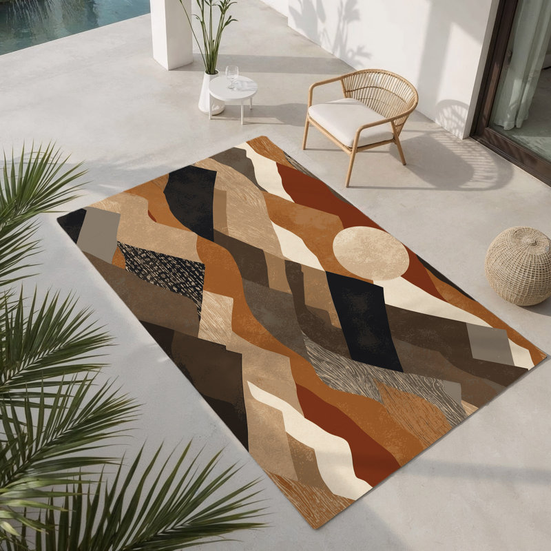 Tapis intérieur et extérieur Sandstone Drift, Rectangle 1'6" x 2'6"