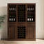Armoire à vin modulaire 28 - noyer brun pour un usage domestique-1112639479