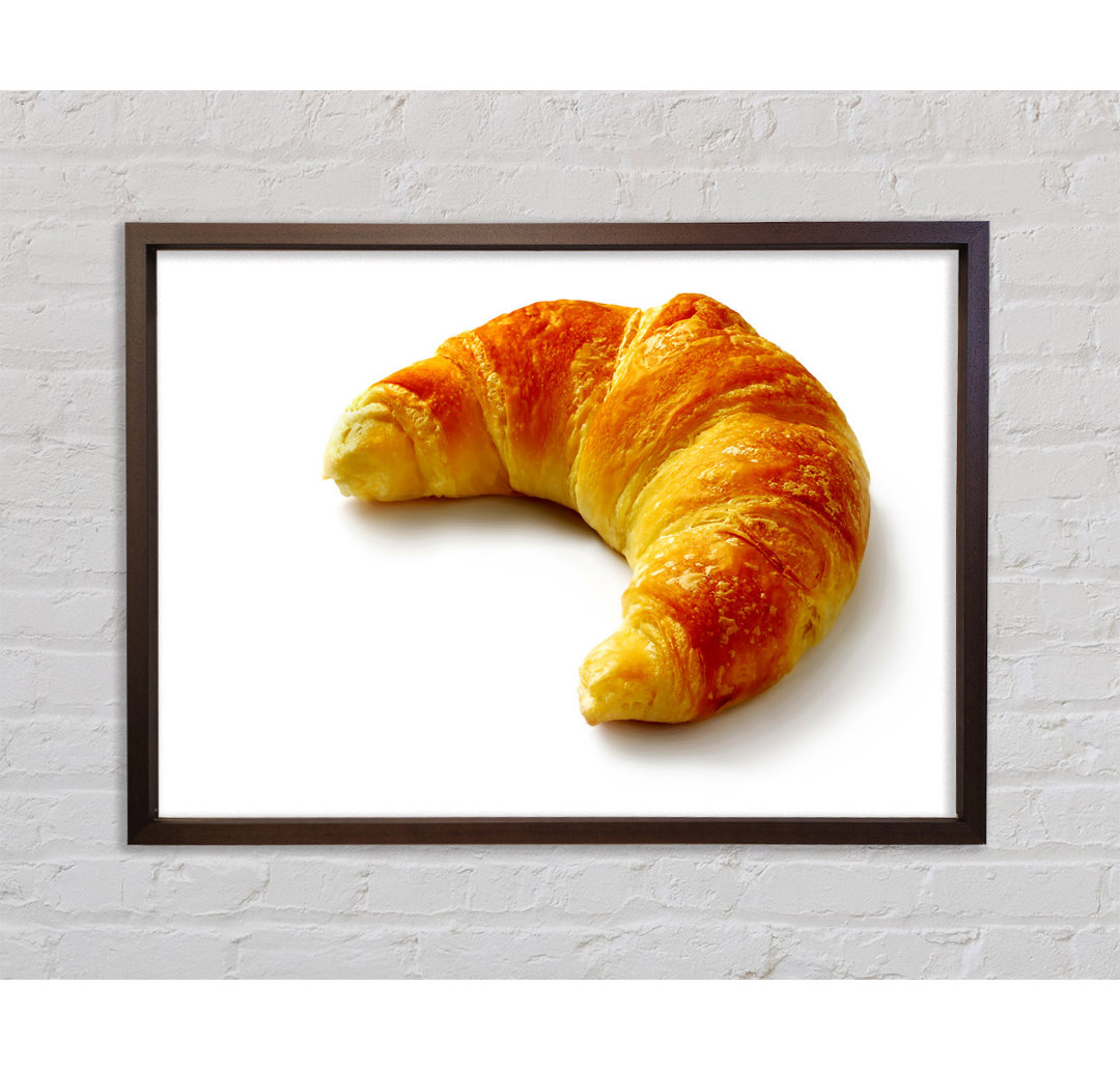 Croissant Delight - Einzelner Bilderrahmen Kunstdrucke auf Leinwand