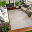 Grey Modern Outdoor Rug, Abstract Stain Resistant Easy to Clean Rug For Patio, Balcony, Decks & Garden-1005777019