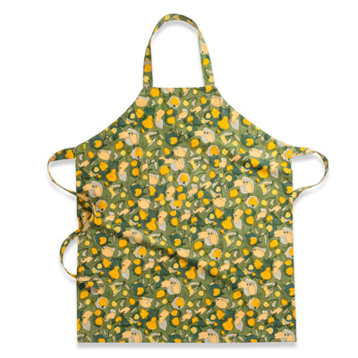 Floral Cotton Bib Apron