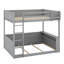 Wooden Bunk Bed With Built-In Shelves,Storage Box,LED Light And USB Charging Station-1787874457