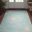 Tapis abstrait en laine et viscose touffetés à la main Amier-946503952