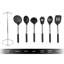 Classic Cuisine 7 Piece Nonstick Kitchen Utensil Set - Stainless-Steel and Silicone Kitchen Tools and Holder - Heat Resistant 