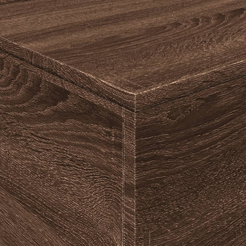 Caolain Block Coffee Table, Brown Oak