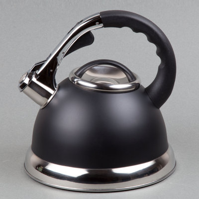 Bouilloire à sifflet en acier inoxydable Creative Home Camille 3 pte avec fond en aluminium