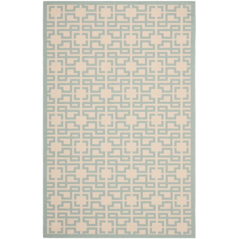 Jamon Teal Area Rug, Rectangle 2'7" x 5'