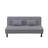 Light Gray Linen Convertible Sofa Bed