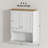 Bathroom Wall Cabinet, Modern Bathroom Cabinet Wall Mounted Medicine Cabinet With 2 Doors, Adjustable Shelf, Over The Toilet