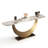 Sintered Stone Tabletop Console Table with Stainless Steel Base