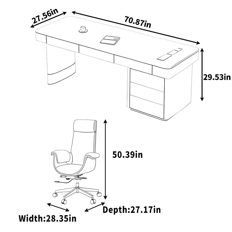Zanylah Computer Desk