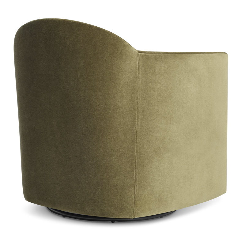 About Face Swivel Armchair, Moss Velvet