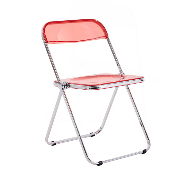 Chaise pliante en plastique, Rouge