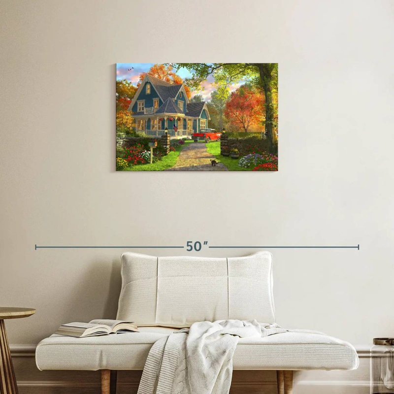 Maison de septembre, H 20 po x l 30 po