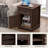 Azella 1-Drawer Frame End Table Set with Storage and Built-In Outlets-601733587