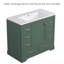 Meuble-lavabo autoportant en MDF de 91 cm (36 po) en bois massif, lavabo simple, étagère réglable, séparateur de tiroir multifonctionnel et accessoires de quincaillerie complets-1664862094