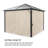 Blumfeldt Beige Polyester Side Wall for Gazebo