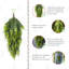 31.5"H Christmas Greenery PE Dripping Teardrop