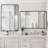Louise Metal Framed Rounded Rectangular Modern Vanity Bathroom Mirror for Wall for Over Sink Bathroom-445974156