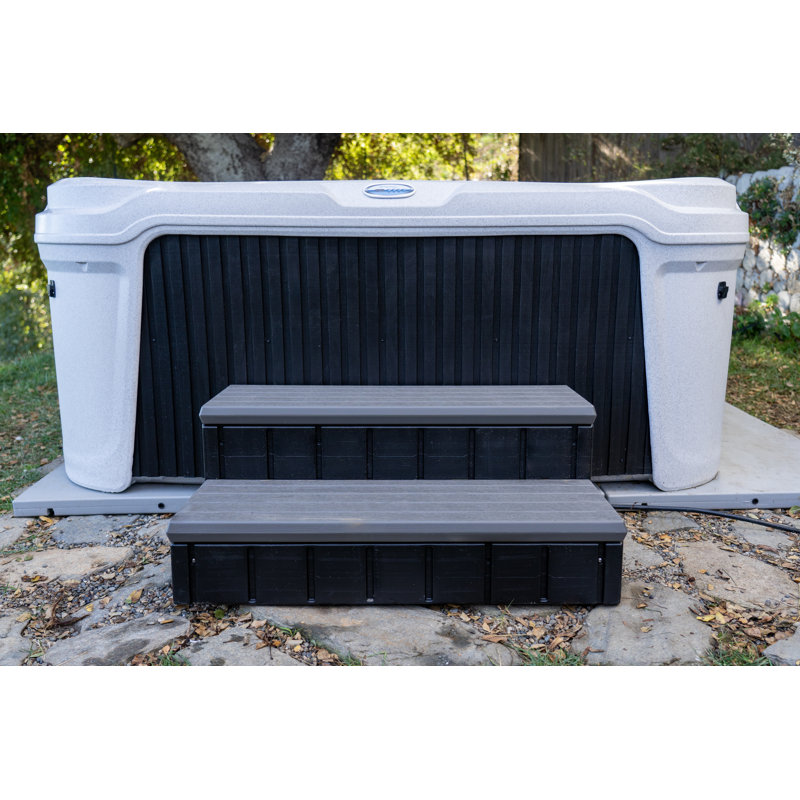 Confer Plastics 36" Deluxe Spa Step, Deep Gray