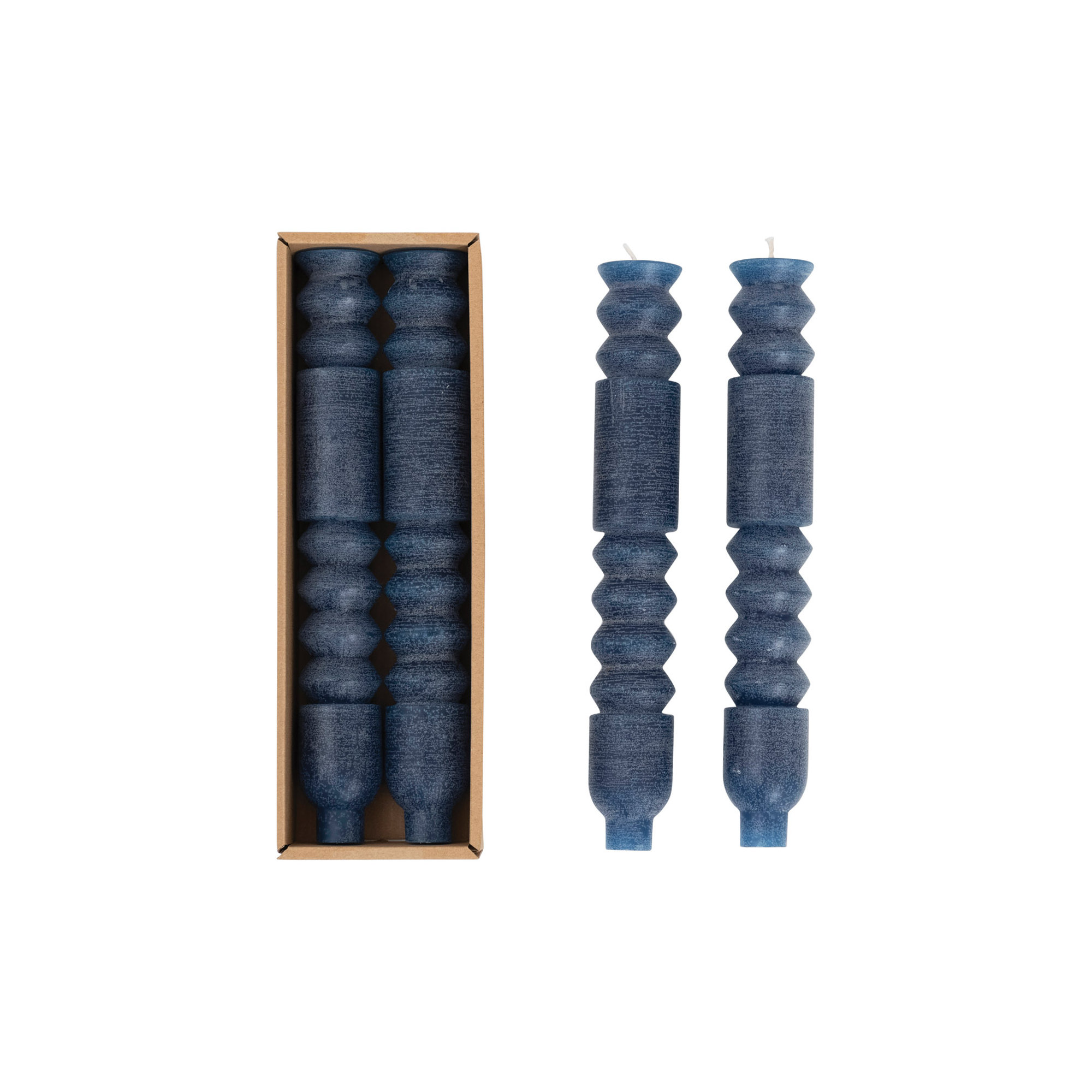 Artemis Unscented Taper Candles in Box, Marine