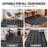 Bohemian Stripe Lines Shag Rug – Anthracite Dark Gray – Medium Pile, Textured, Easy To Clean-1889367695
