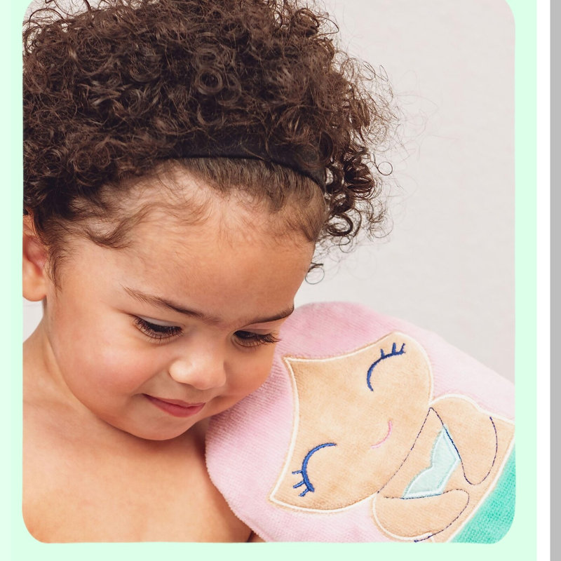 Giraffe Fun Bath Mitts for Kids - Soft, Playful, and Gentle Cleaning