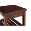 Table d'appoint polyvalente en bois avec chargement USB et rangement ouvert
