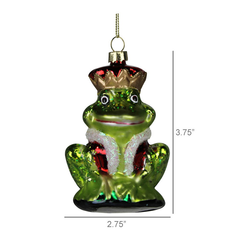 Ornement grenouille, verre